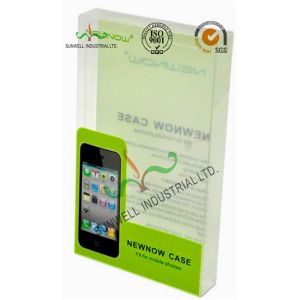 China Telephone Transparent PVC Plastic Packaging Boxes Fashion Spot UV Coating on sale