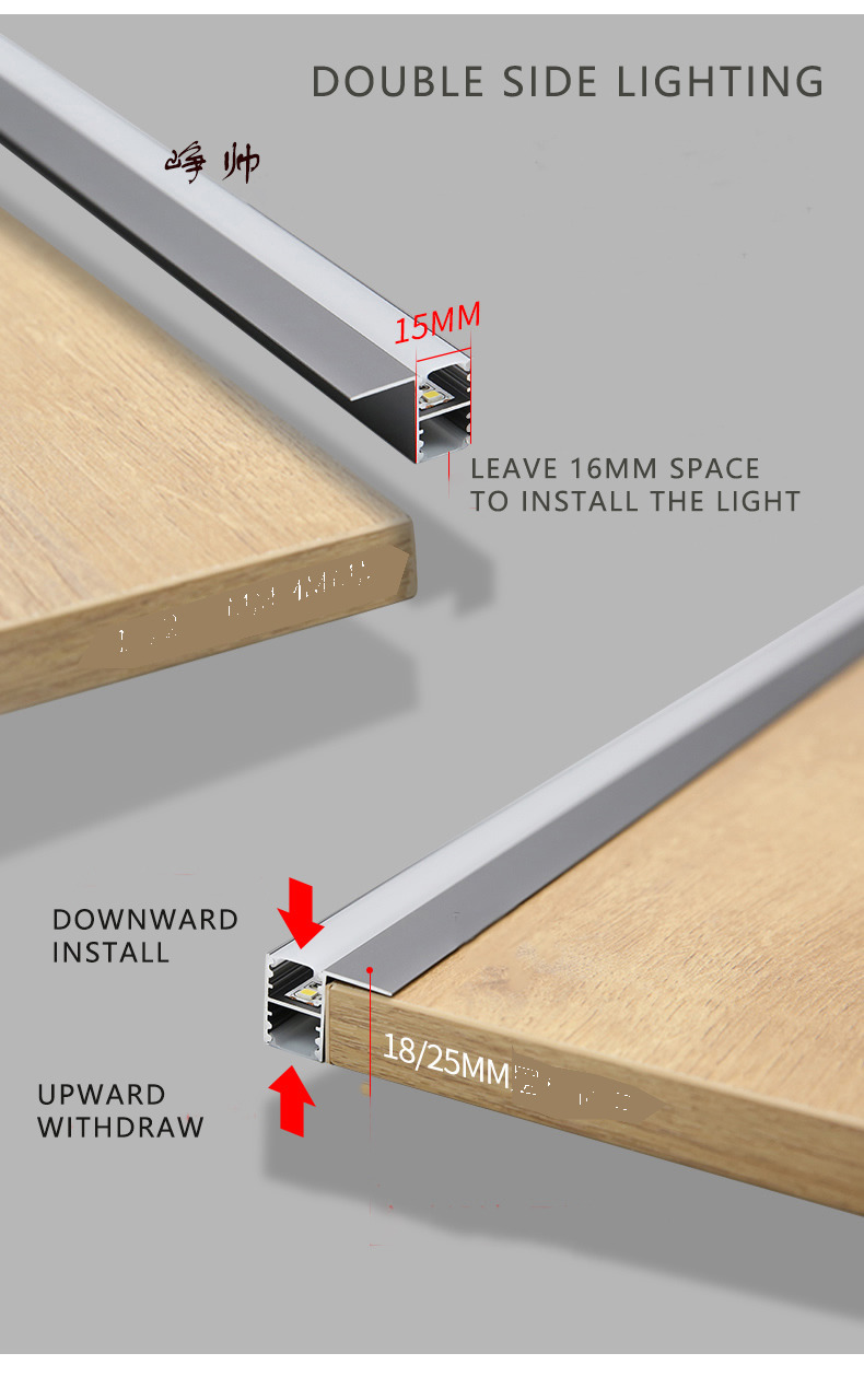 Modern Design Showcase Lighting For Cabinet With 3500K Warm Light