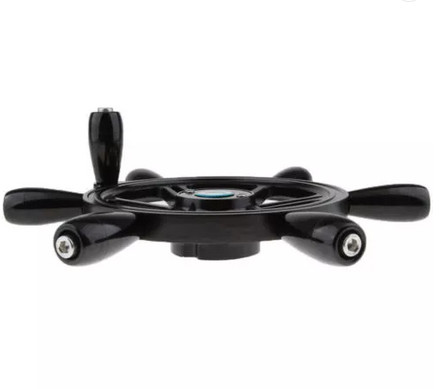 380mm 10FT Aluminum Steering Wheel , 15 Inch Boat Steering Wheel