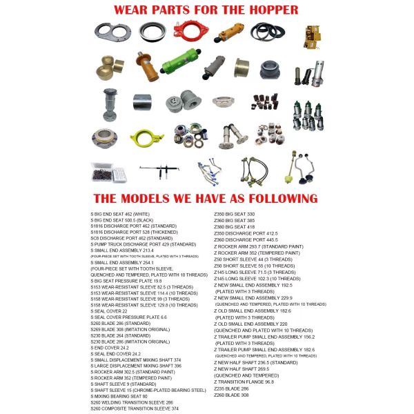 IHI 205 GLASS PLATES& CUTTING RING CONCRETE PUMP TRUCK PARTS