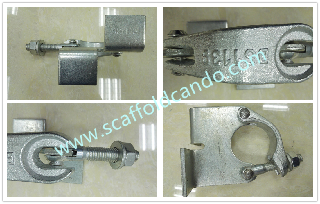 Scaffolding galvanized British drop forged board retaining coupler BRC clamp for 48.3mm 0.65KG/pc, Q235