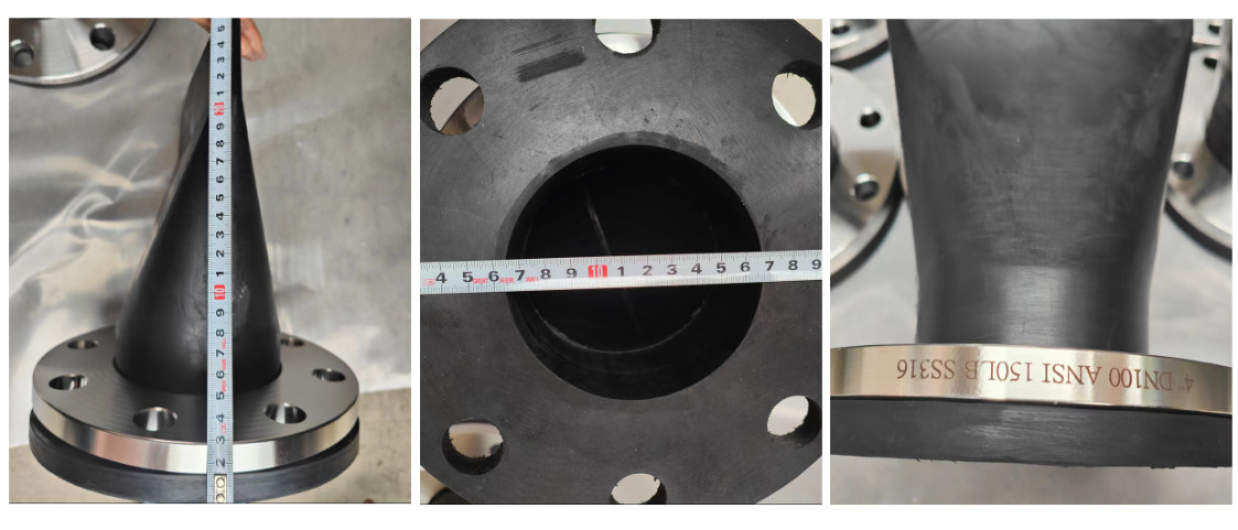 Flanged Rubber Duckbill Check Valve For Flood Control By Acid Media Connection Type