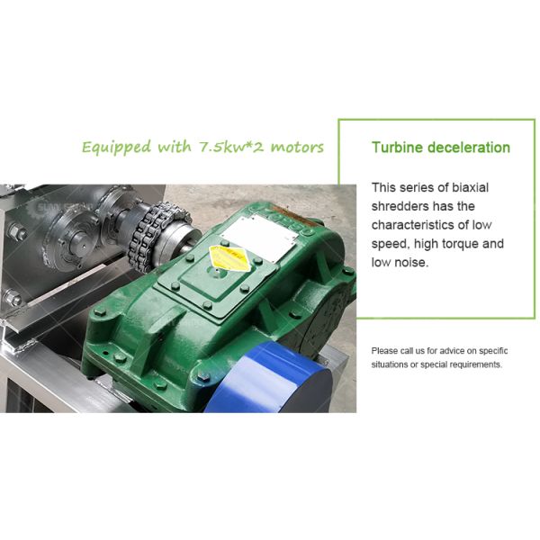 Mini Metal Shredder Double Shaft Plastic Paper Shredder for Small Shredding Needs