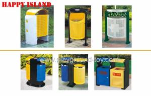 Buy cheap Stainless Trash Cans Park Trash Cans With Lid Custom Galvanized product