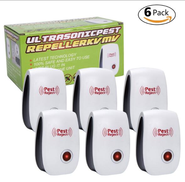 Indoor Attack Wave Sonic Insect Repeller Wall Plug ABS Shell