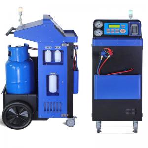Buy cheap Cars A/C Cleaning R134a Refrigerant Recovery Machine Unit With Sight Glass product