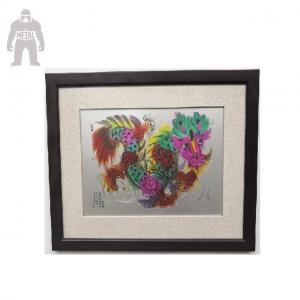 Buy cheap Modern Framed Wall Art For Living Room Hand Work Wall Hanging Enamel Printing product