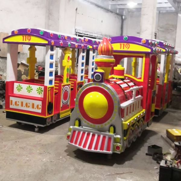 Square rides train track train sightseeing train small train ride equipment