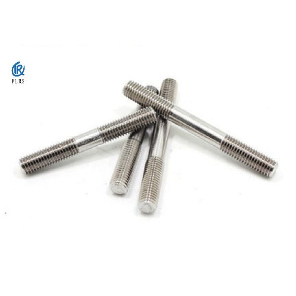 UNC Thread Plain Finish M20 M24 SS304 Double Ended Bolt