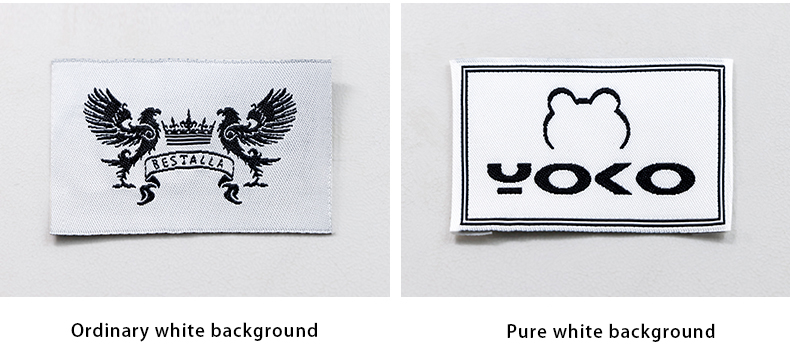 Garment custom label Factory Direct fashion garment label Embroidered Cotton personalised clothing label