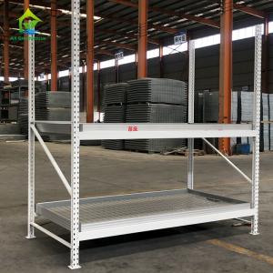 China Modern 2 Tier 4X8Ft Mobile Vertical Grow Racks Dripping System on sale