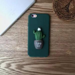 Buy cheap Hard PC DIY Green Cactus Potted Plant Pasted Cell Phone Case Cover For iPhone 6 6s Plus product
