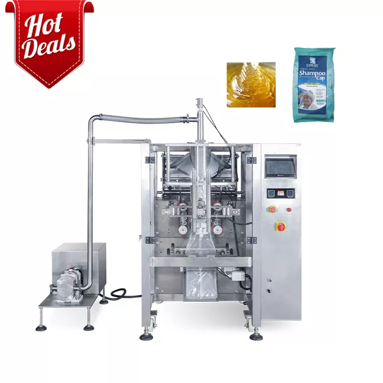 Full Automatic Liquid Paste Packing Machine For Sauce Honey Ketchup Jam