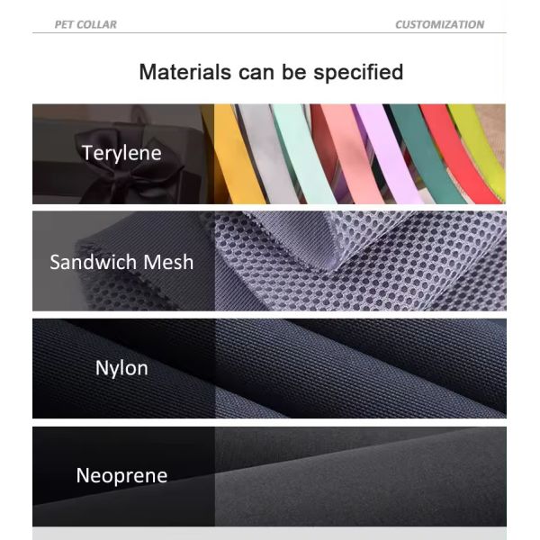 Custom Logo Pet Collar PVC Dog Collar And Leash Set Waterproof