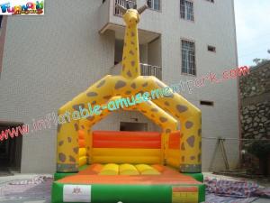 Buy cheap Kids Outdoor Inflatable Giraffe Bouncy And Jumping Castle Commercial Bouncy Castles product