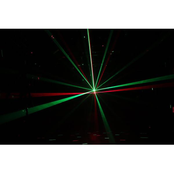 Red And Green Laser Beam Moving Head Light With 2 Strobe Lamp Beads