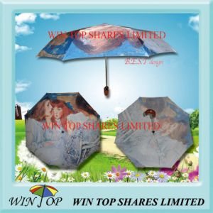 Buy cheap 21&quot; Impressionism Digital Print Auto Folding Umbrella product
