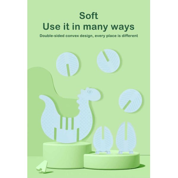 6PCS Baby Silicone Toys Building Blocks Dinosaur CE / EN71 / FDA