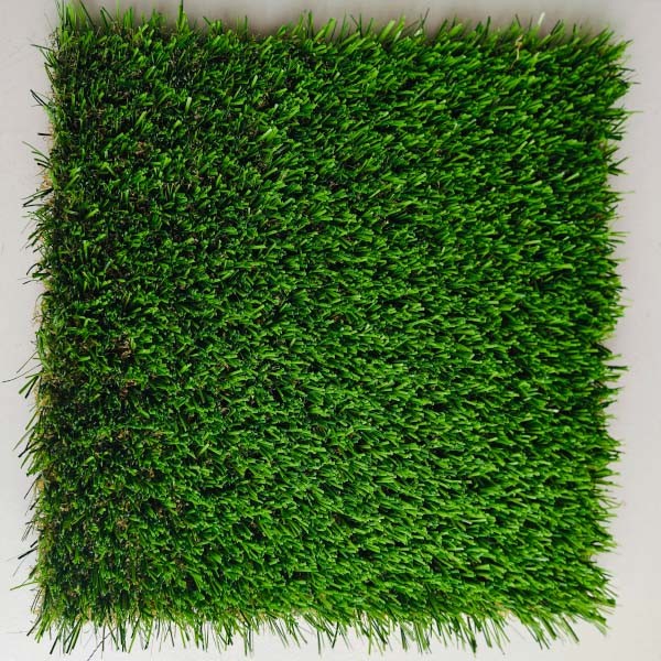 Multi Functional Green Artificial Grass 30mm pile height With PU coating and double PP backing