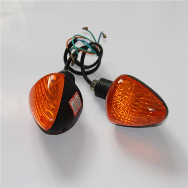 Custom Motorcycle Turn Signal Lights Yellow Black Color Water Resistant