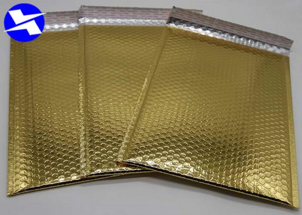 Quality Biodegradable Metallic Bubble Mailers 6*9 Inch Flat Surface Customized Logo for sale