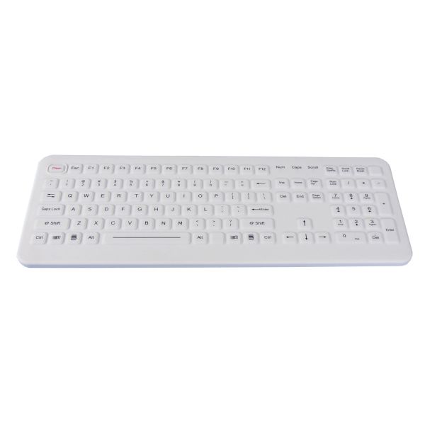 Cleanable medical keyboards with integrated numeric keypad 12 FN keys