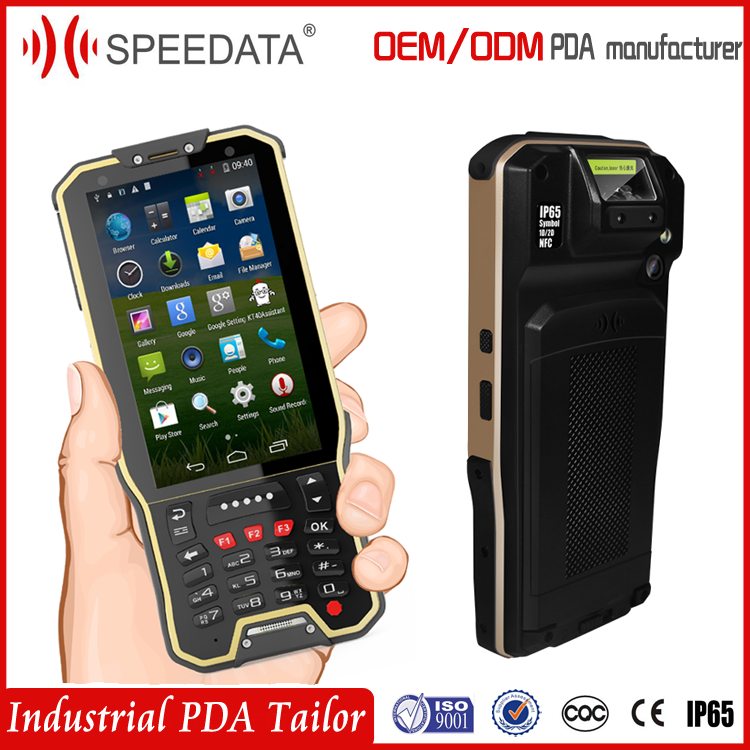 Dual Sim Card Wireless android Handheld Terminal Pda Data Collector with Portable 2D Barcode Scanner Nfc Reader