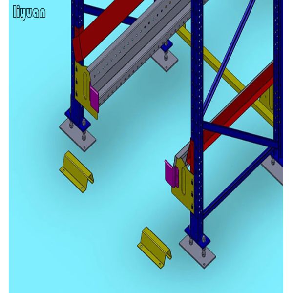 Robot Welding Narrow Aisle Pallet Racking , VNA Racking Galvanized Surface