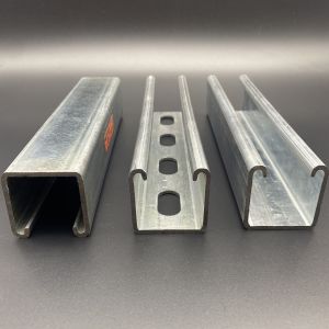 China 41x41x2.5mm Customized Slotted Plain Unistrut Strut Channel on sale