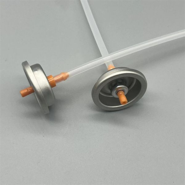 Aerosol paint spray valve components and construction