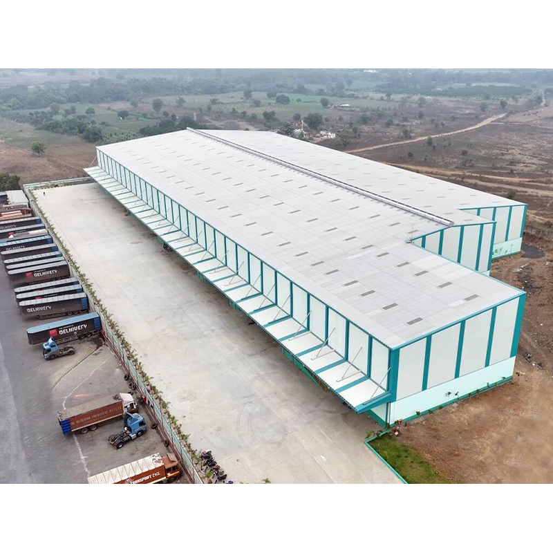 Industrial Light Steel Structure Workshop , Prefabricated Metal Buildings Workshop