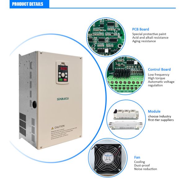 Air Cooling Variable Frequency Inverter 50HZ 60HZ 30KW 37KW VFD VSD