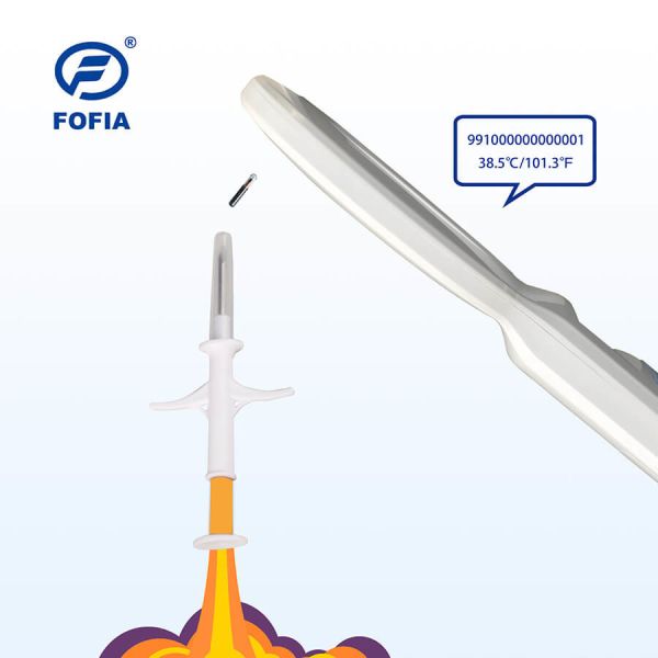 ISO 11784/5 FDX-B Compliant RFID Temperature Microchip with 20-Year Validity and Integrated Sensor