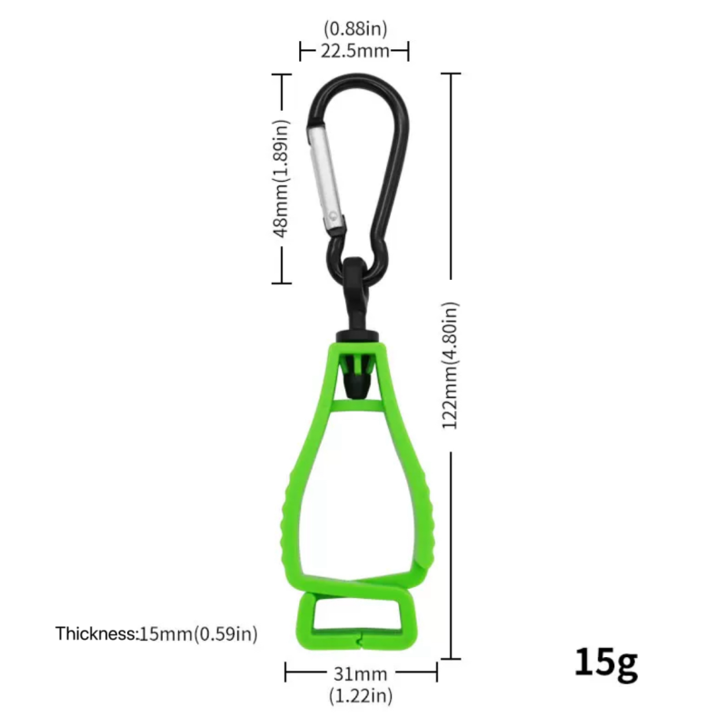 Factory Printing Logo Plastic Glove Clips for Work Glove Holders with Multi-Functional Clip