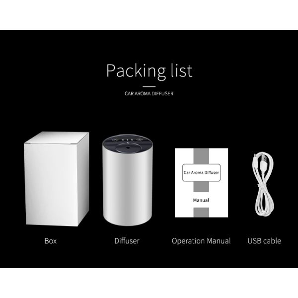 HOMEFISH Liquid Waterless Diffuser Humidifier Nebulizer Aromatherapy Car Scent Diffuser 300g