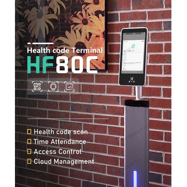 HF80C Italy Verificy C19 Health Code Scan Device Face Recognition Health Code Scan Device
