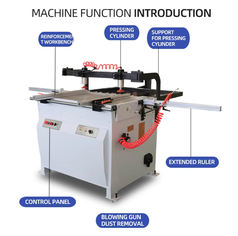 Single Lines Multi Boring Machine For Wood Horizontal Woodworking Boring Machine