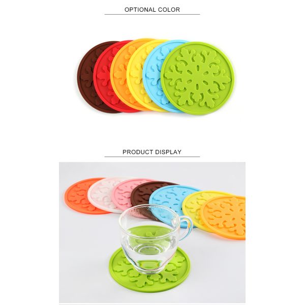 20g Round Silicone Kitchen Product Silicone Coaster Pad