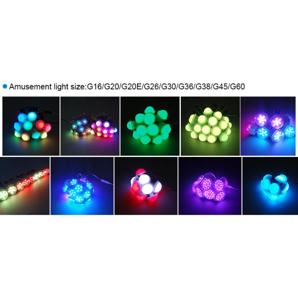 DMX Controller 60mm 5050 Rgb Digital Led Pixel For Theme Park