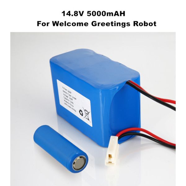 14.8V 5000mAH Li Ion 18650 Battery Pack For Welcome Greetings Robot