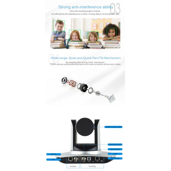 Auto Tracking Video Conference Camera with HDMI Output for Class Streaming