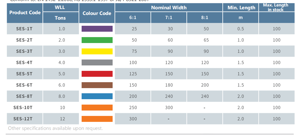 100% polyester Endless Webbing Sling Acid Resistance Single Layer 10 Ton