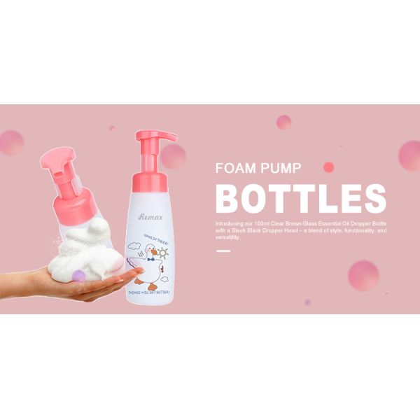 380ml Empty Square PET Color Customized Dense Leak-proof Foam Pump Bottle With Safety Lock Hot Sale Packaging