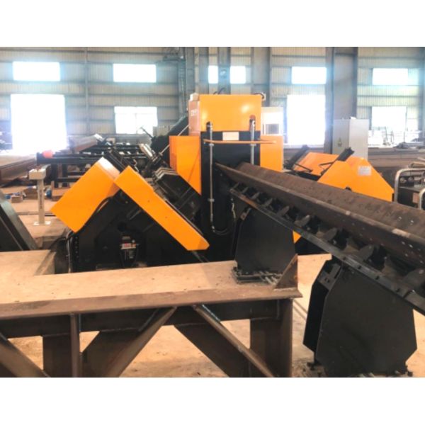 40mm Max Drilling Diameter Cnc Angle Steel Drilling Machine Line With External Cooling