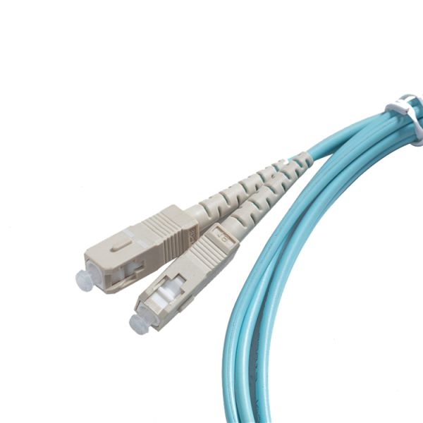 OM3 Optical Fiber Jumper , Optic Lc Network Patch Cord Ftth