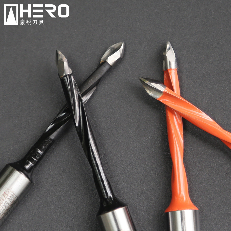Quick Change Hole Drill Bit , Wood Cutting Drill Bit Spiral Flute Without Stem