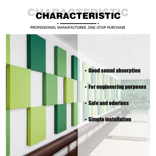 Acoustic Wall Panel Designed With Custom PET For Optimal Sound Absorption Performance
