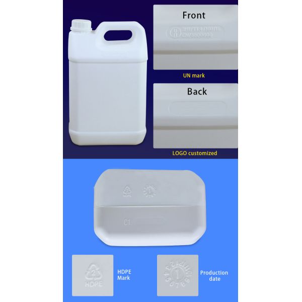500ML Round Bottle With Tamper Evident Lid And Fluorinated Material For Screen Printing