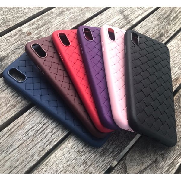 Soft Tpu Iphone 11 Phone Case X Weave Pattern Cover For Apple Mobile Phone
