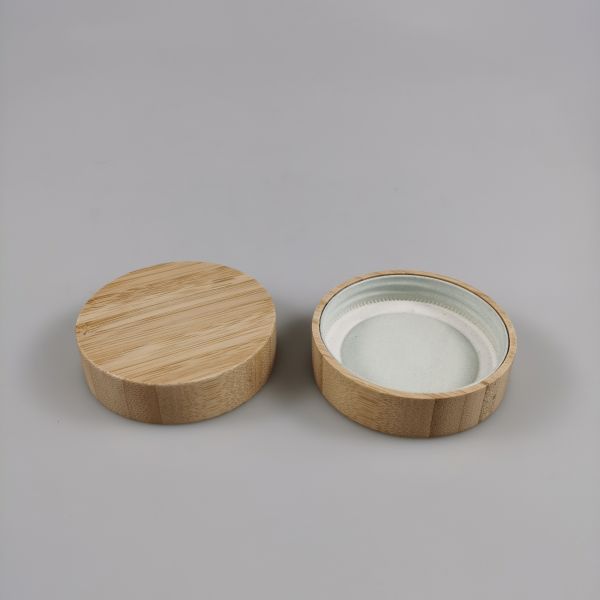 250ml Stocked Sealed Clear Round Borosilicate Glass Jar with Bamboo Lid Color Options